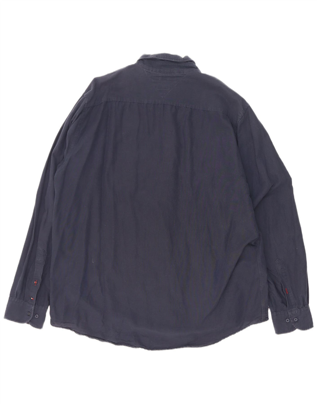Tommy Hilfiger Herren-Hemd mit normaler Passform, 2XL, Marineblau, Farbblock
