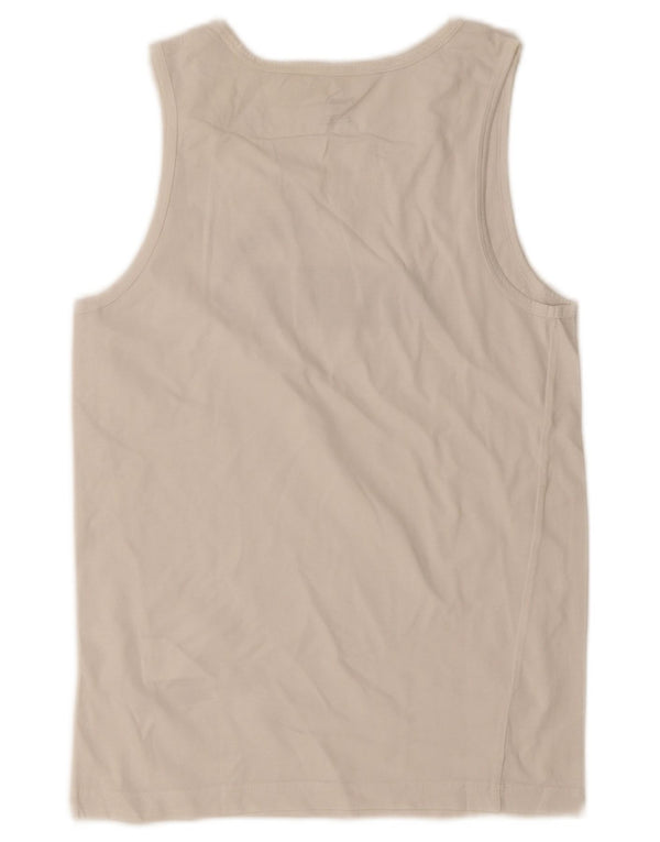 Puma Herren Graphic Vest Top Small Weiße Baumwolle