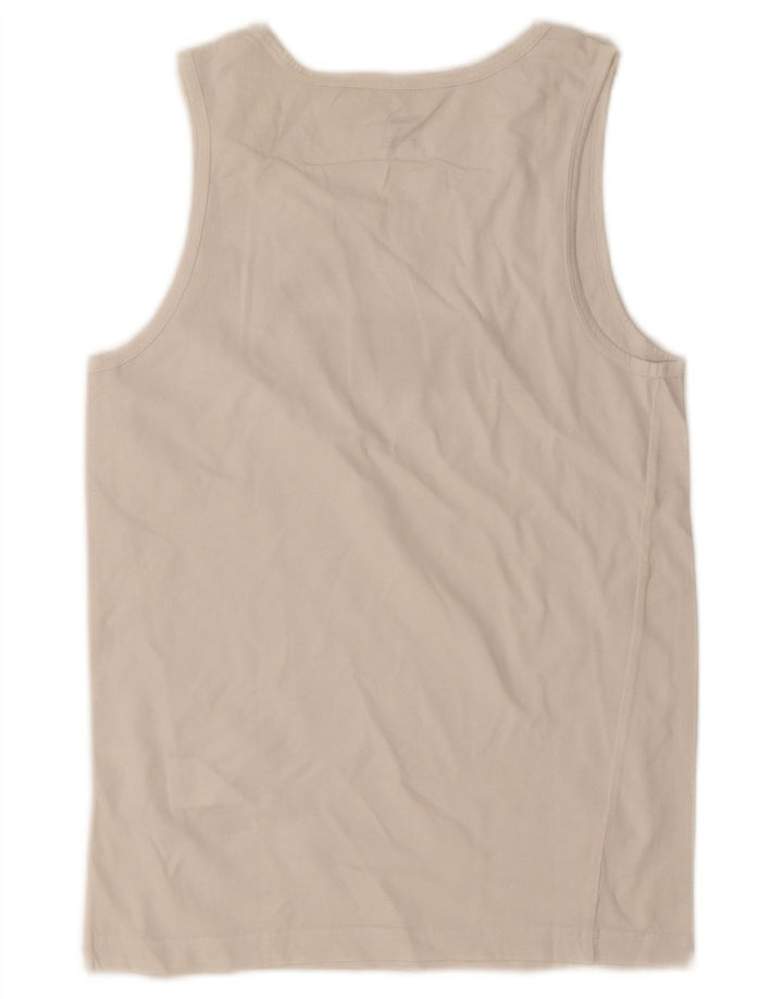 Puma Herren Graphic Vest Top Small Weiße Baumwolle