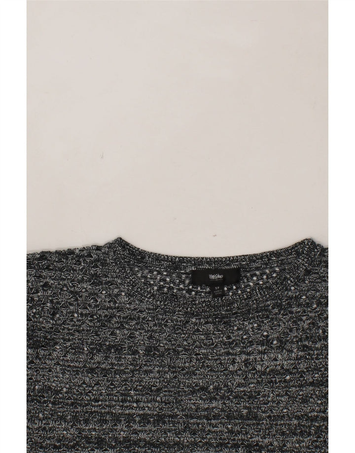 MOSSIMO Womens Oversized Boat Neck Jumper Sweater UK 10 Small Grey Vintage Mossimo and Second-Hand Mossimo from Messina Hembry 