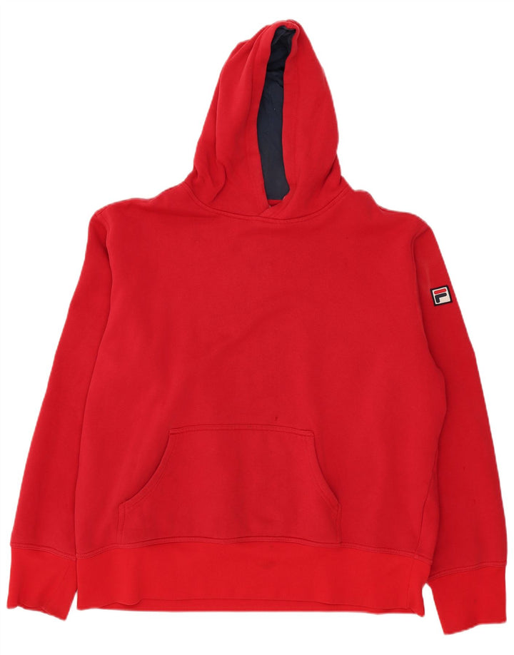 Fila Herren Kapuzenpullover 2XL rote Baumwolle