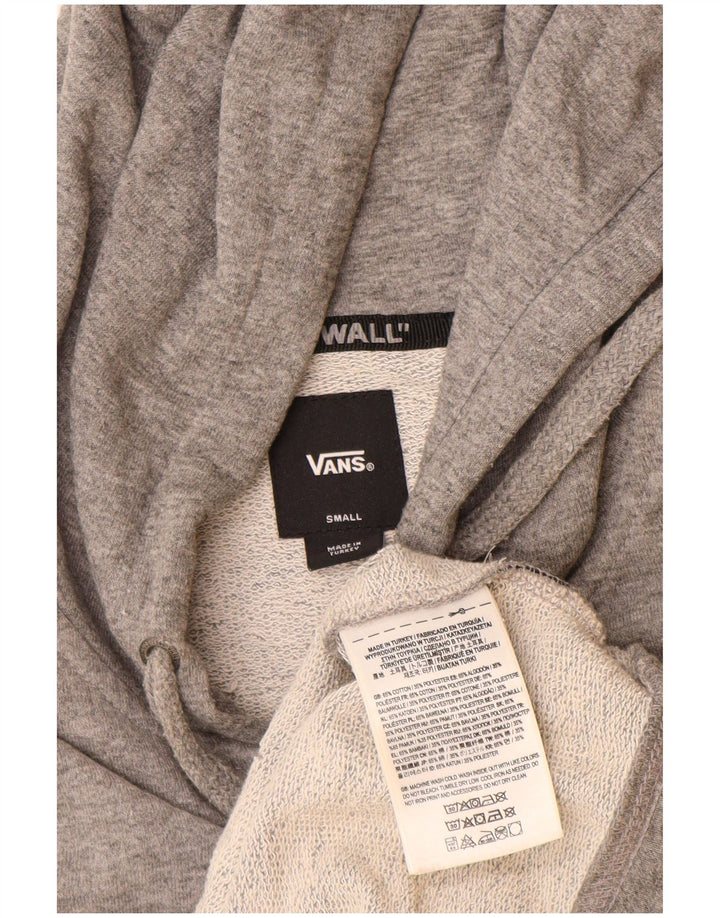 Vans Herren-Kapuzenpullover mit Reißverschluss, klein, graue Baumwolle
