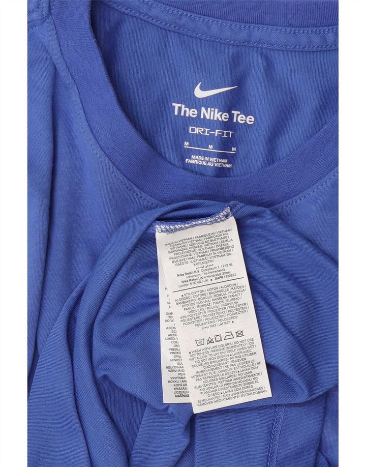 Nike Herren-T-Shirt mit Grafik, mittelblaue Baumwolle
