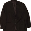CHAPS Mens 2 Button 3/4 Sleeve Blazer Jacket UK 44 2XL Black Wool Vintage Chaps and Second-Hand Chaps from Messina Hembry 