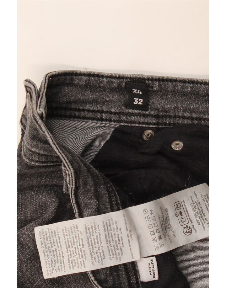 JACK & JONES Herren GLENN Slim Jeans W34 L32 Graue Baumwolle