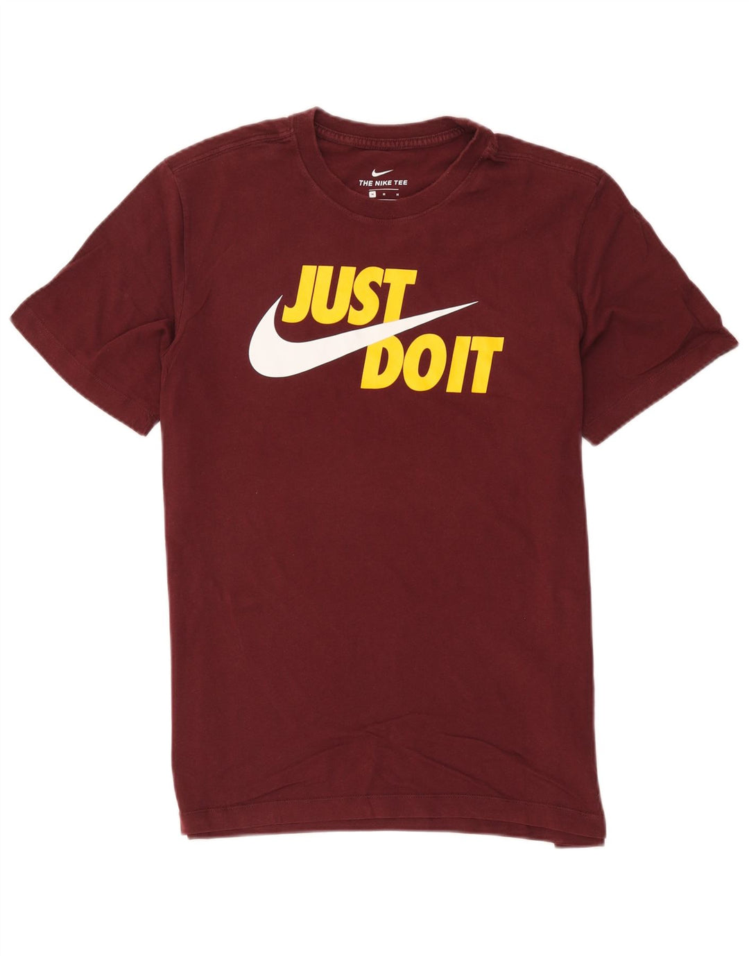 Nike Herren-T-Shirt mit Grafik, mittelgroß, Burgunderrot, Baumwolle
