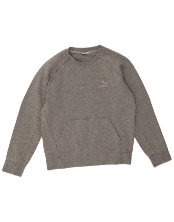 Puma Herren Sweatshirt Pullover XS Grau Baumwolle