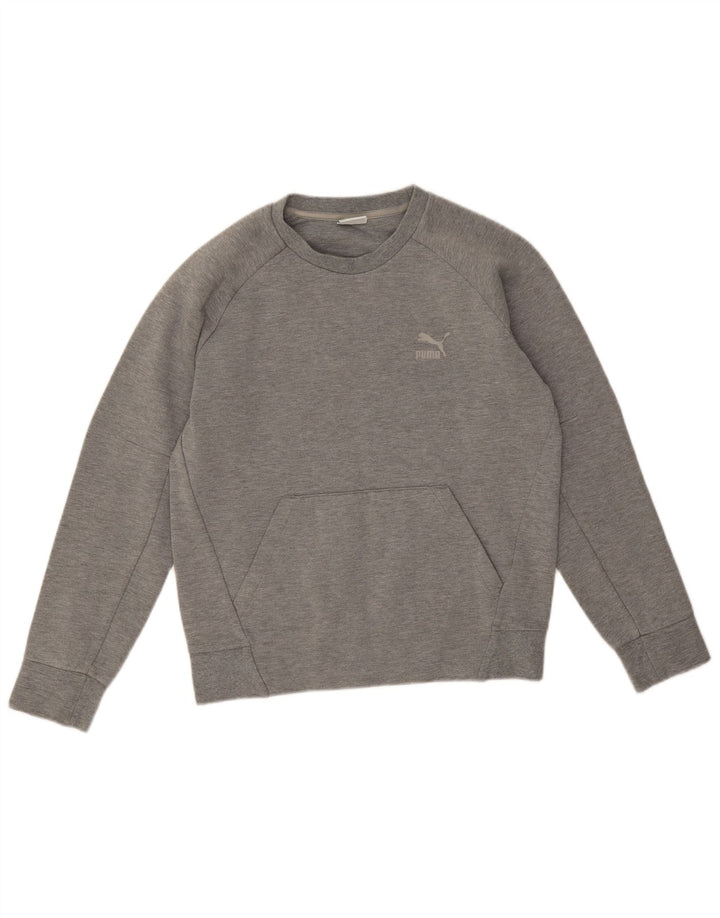 Puma Herren Sweatshirt Pullover XS Grau Baumwolle