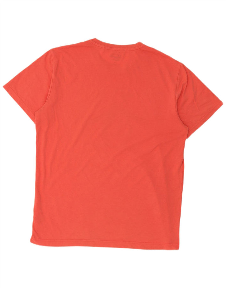 Penguin Herren-T-Shirt mit Grafik, groß, aus orangefarbener Baumwolle