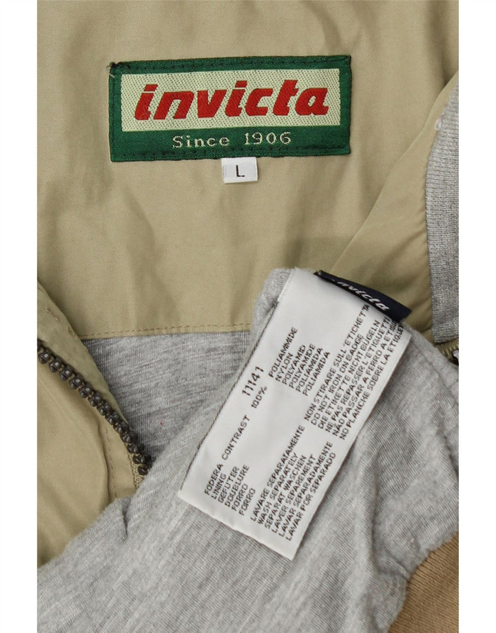 Invicta Herren Bomberjacke UK 40 Large Khaki Polyamid