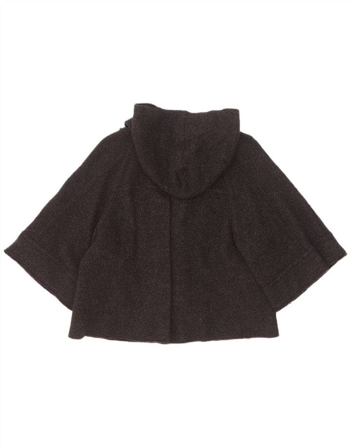 Penny Black Damen Kurzmantel mit Kapuze und kurzen Ärmeln, UK 12, Mittelschwarz