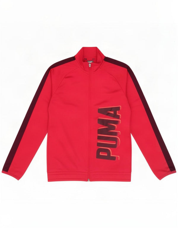 Puma Mädchen Grafik-Trainingsanzug-Top-Jacke, 11–12 Jahre, rosa Farbblock