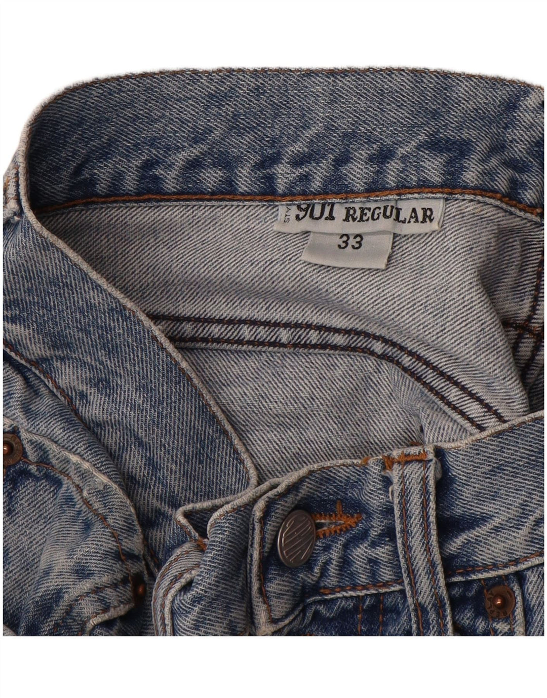 Replay Herren 901 Regular Tapered Jeans W33 L30 Blau