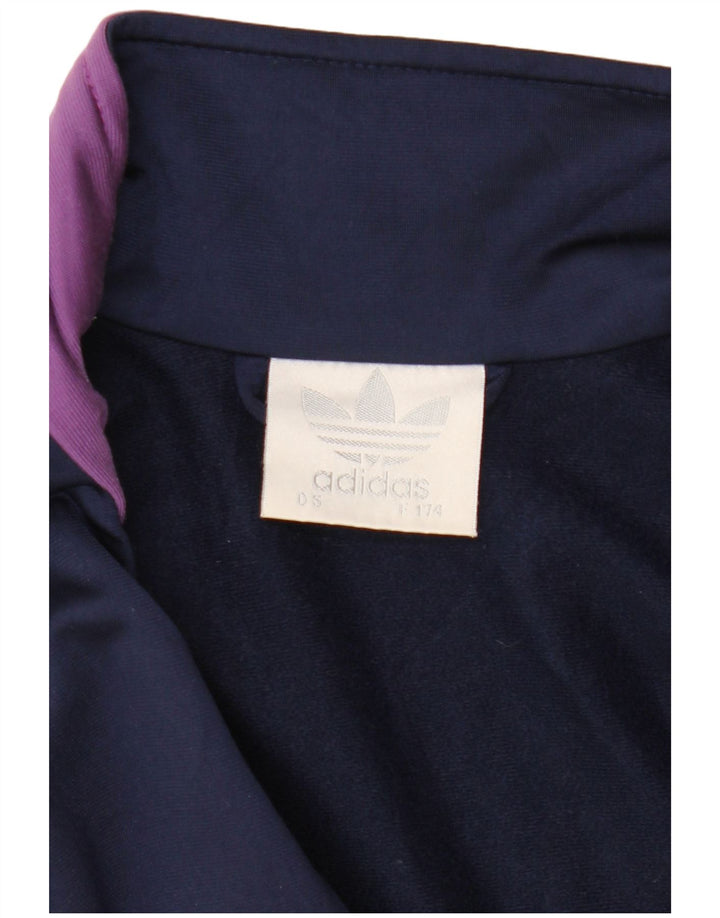 Adidas Herren-Trainingsanzug mit grafischem Oberteil, groß, Marineblau, Farbblock