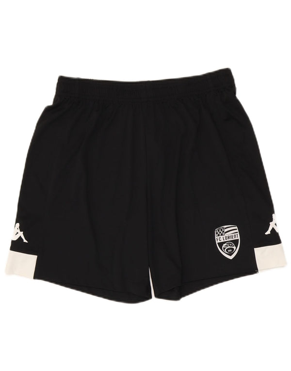Kappa Boys FC Lorient Graphic Sport Shorts 13–14 Jahre XL Schwarz Farbblock