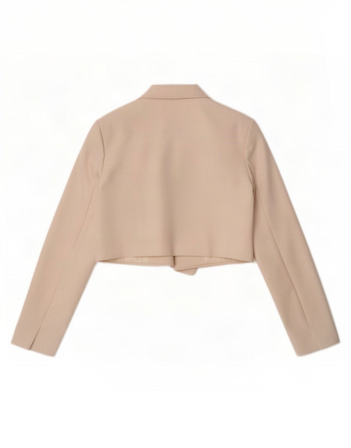 Offene Bolero-Jacke für Damen von Zara UK 16 Large Off White Polyester