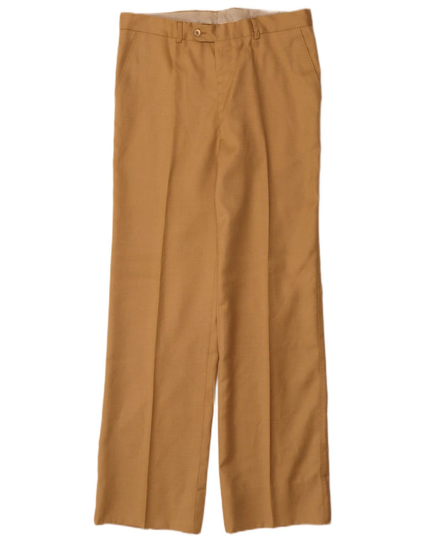 Vintage Herren gerade Freizeithose IT 48 Medium W30 L32 Beige