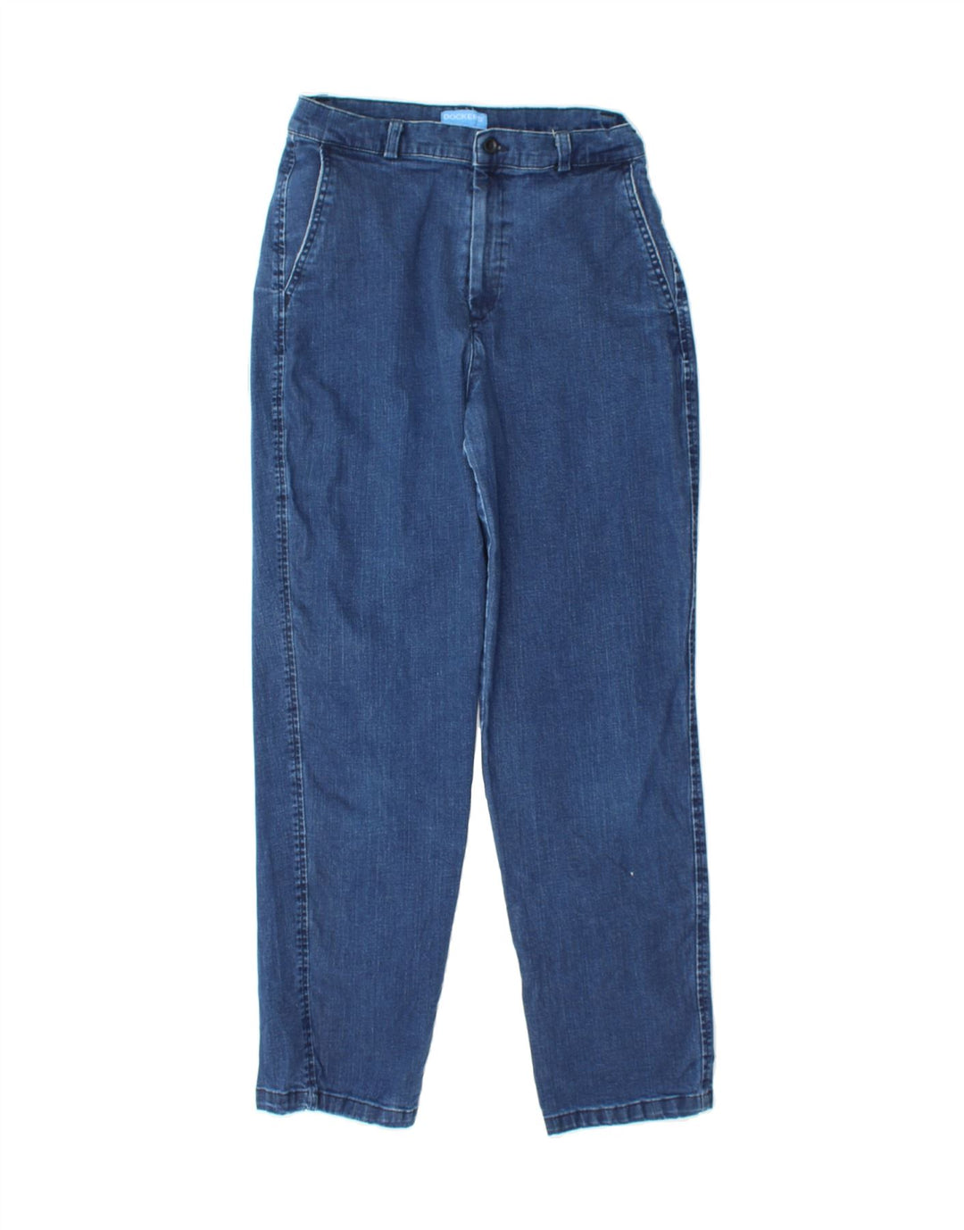 DOCKERS Womens Tapered Jeans US 8 Medium W30 L30 Blue Cotton Vintage Dockers and Second-Hand Dockers from Messina Hembry 