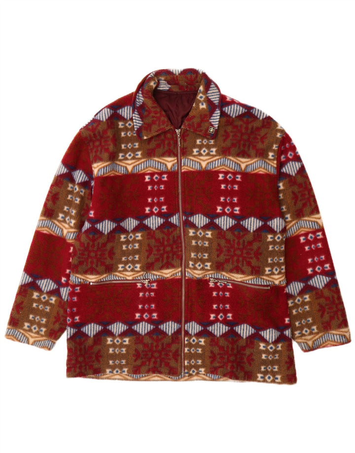 Vintage Herren Bomberjacke UK 42 XL Mehrfarbig Fair Isle