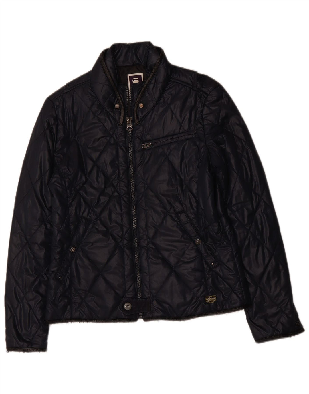 G-STAR Damen Steppjacke UK 16 Large Marineblau Polyester