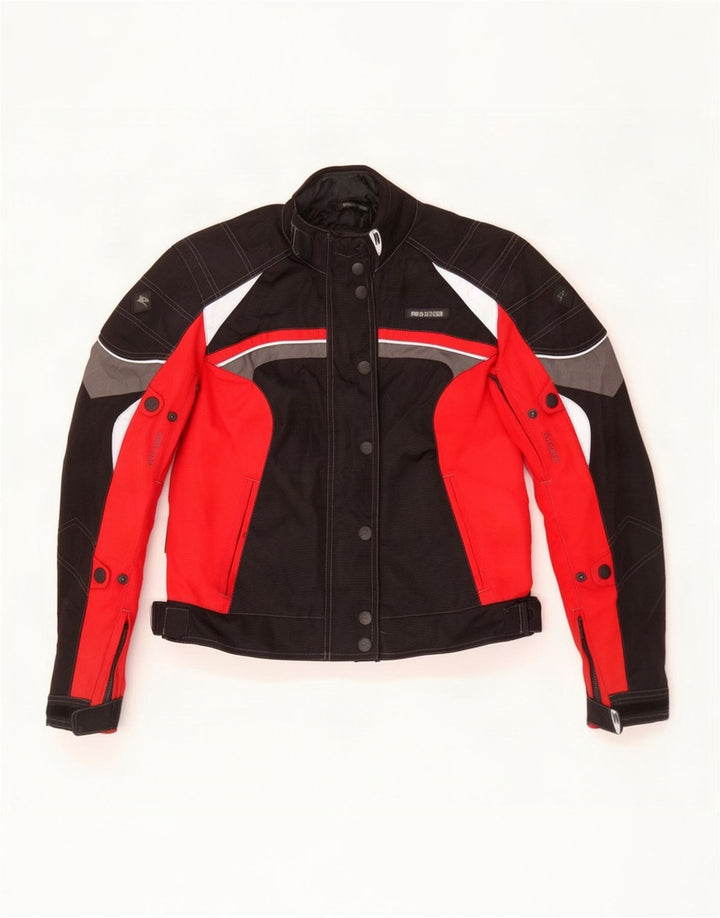 Probiker Womens Graphic Racer Jacke EU 36 Small Black Colourblock