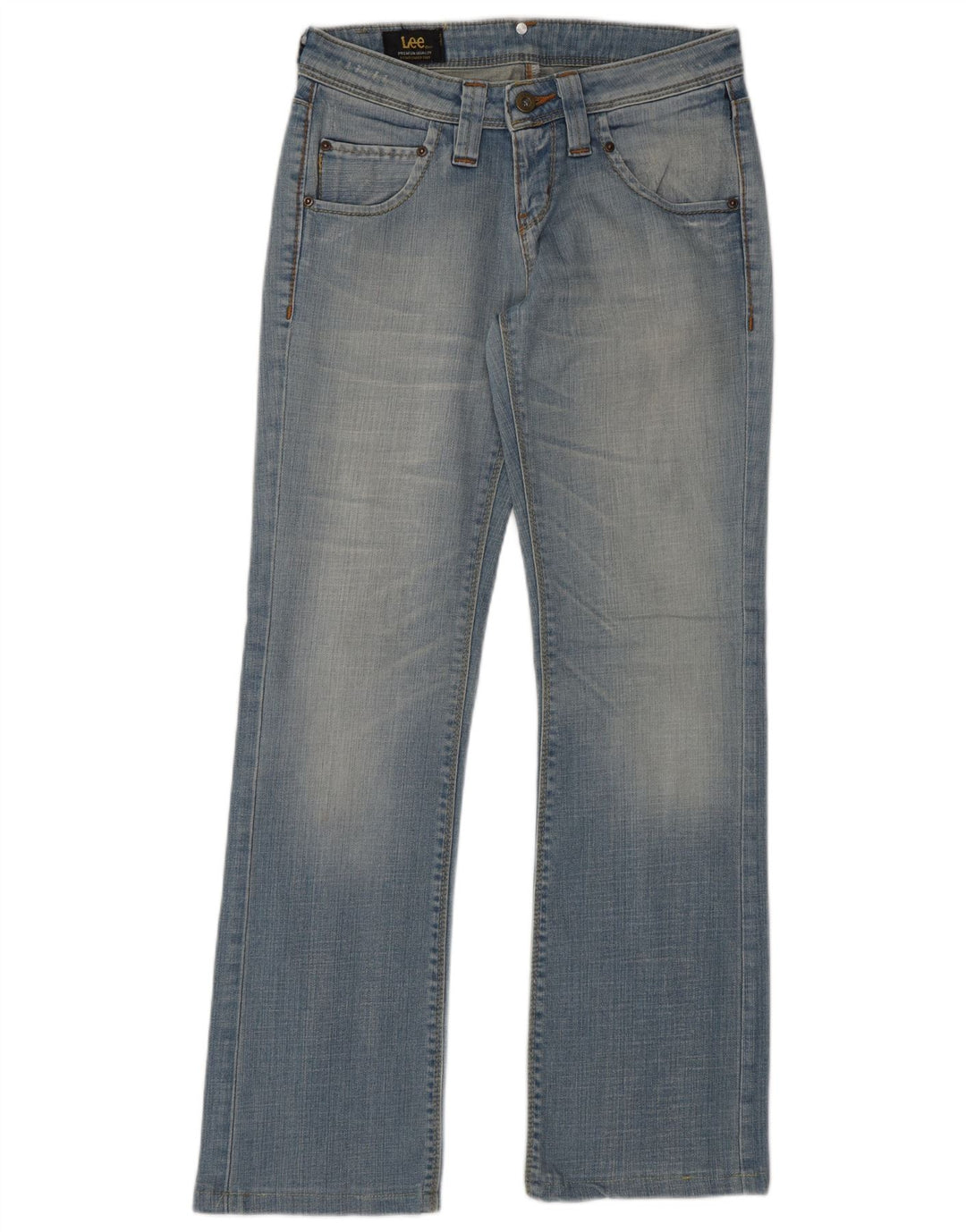 LEE Damen Jinx Straight Jeans W27 L30 Blaue Baumwolle