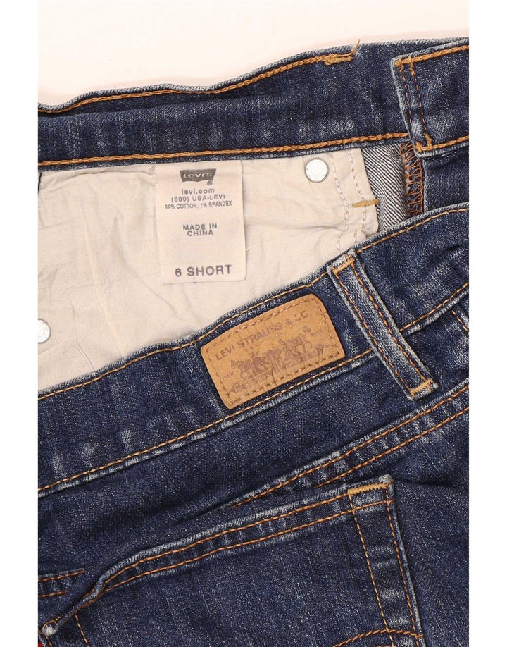 Levi's Damen 505 Straight Jeans US 6 Medium W32 L29 Blaue Baumwolle