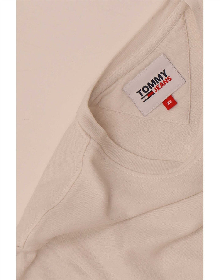 Tommy Hilfiger Herren T-Shirt mit Grafik, XS, Weiß
