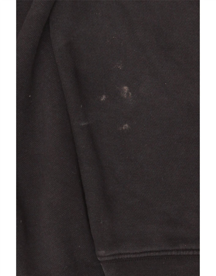 NIKE Herren-Kapuzenpullover mit lockerer Passform, mittelschwarze Baumwolle