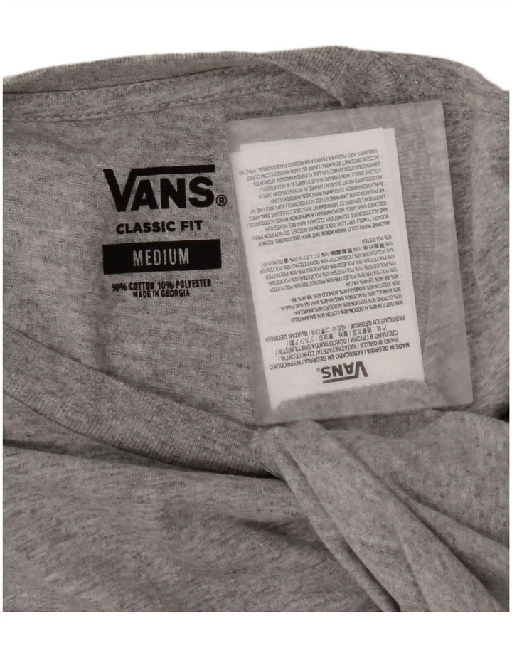 VANS Herren-T-Shirt mit klassischer Passform, mittelgrau gefleckte Baumwolle