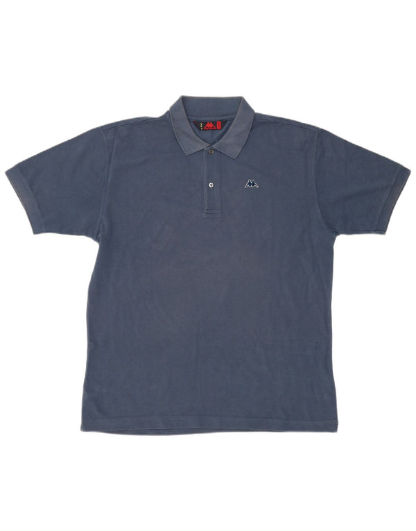 KAPPA Herren Poloshirt XL Marineblau Baumwolle