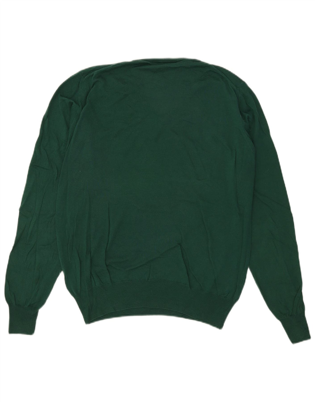 Fred Perry Herren-Pullover mit V-Ausschnitt aus mittelgrüner Baumwolle