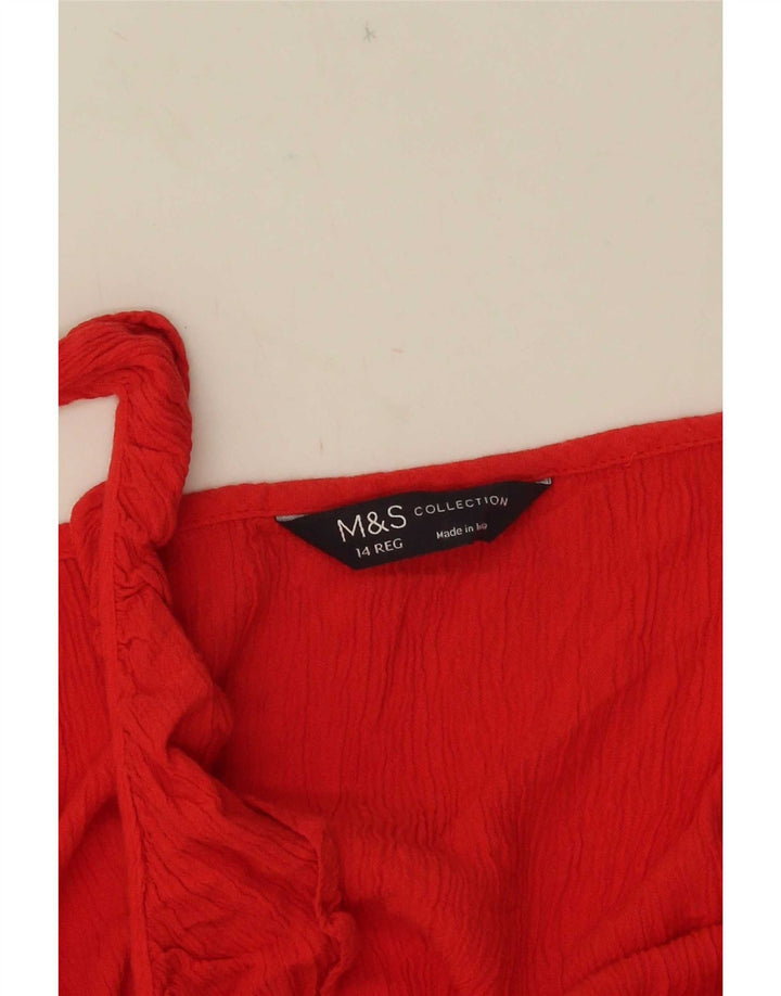 Marks & Spencer Maxi-Sommerkleid für Damen, UK 14, Mittelrot