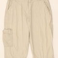 K-WAY Womens Cargo Shorts XL W38 Beige Cotton Vintage K-Way and Second-Hand K-Way from Messina Hembry 