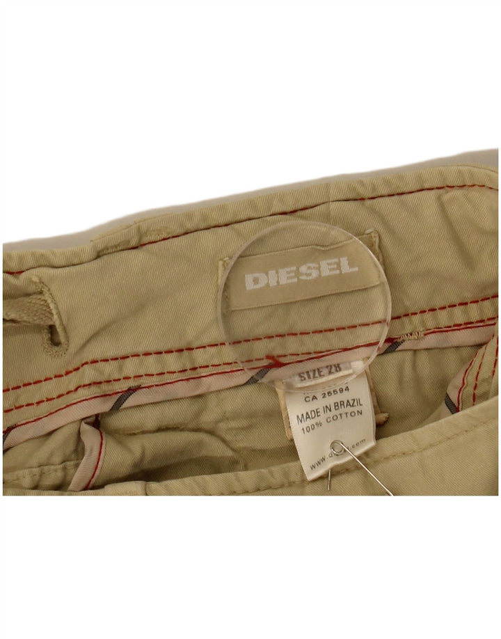 DIESEL Herren Cargoshorts W28 Small Beige Baumwolle