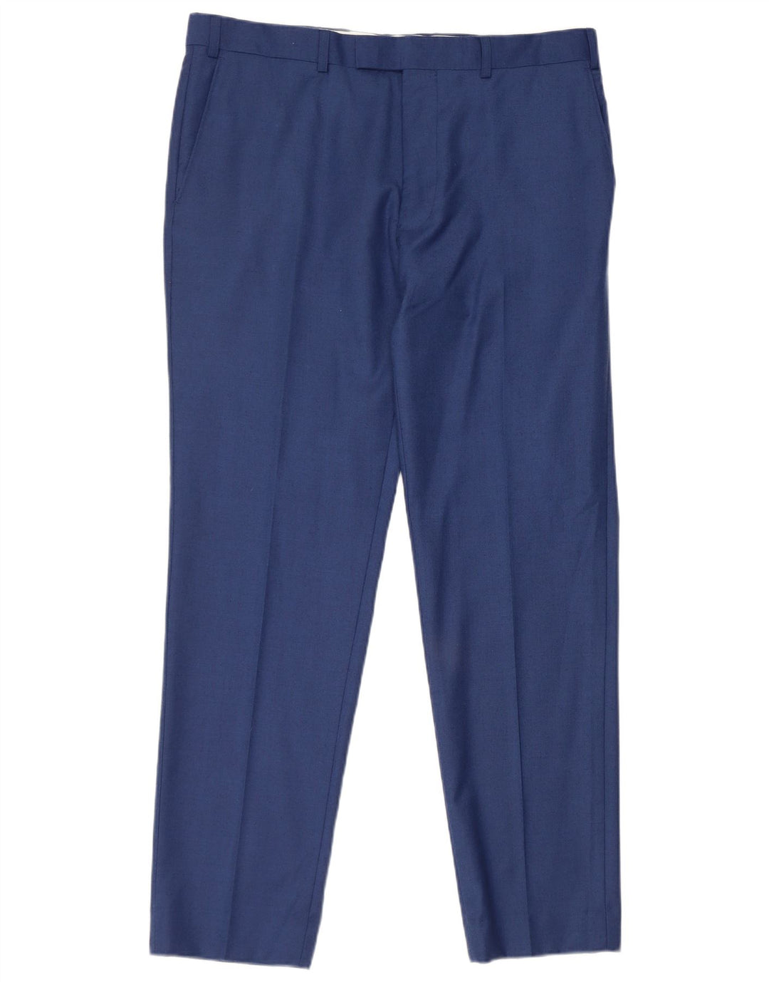 French Connection Herren-Anzughose, gerade, W36, L31, blaue Wolle