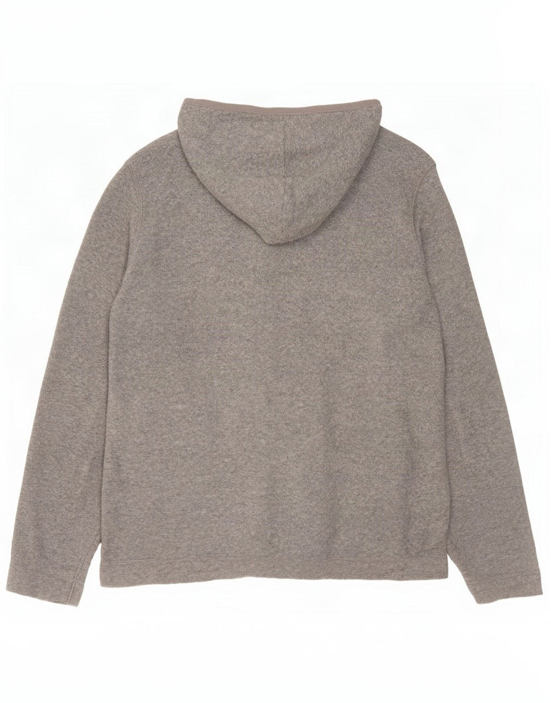 Gap Damen-Fleecejacke mit Kapuze, übergroß, UK 10, Größe S, Grau, Polyester