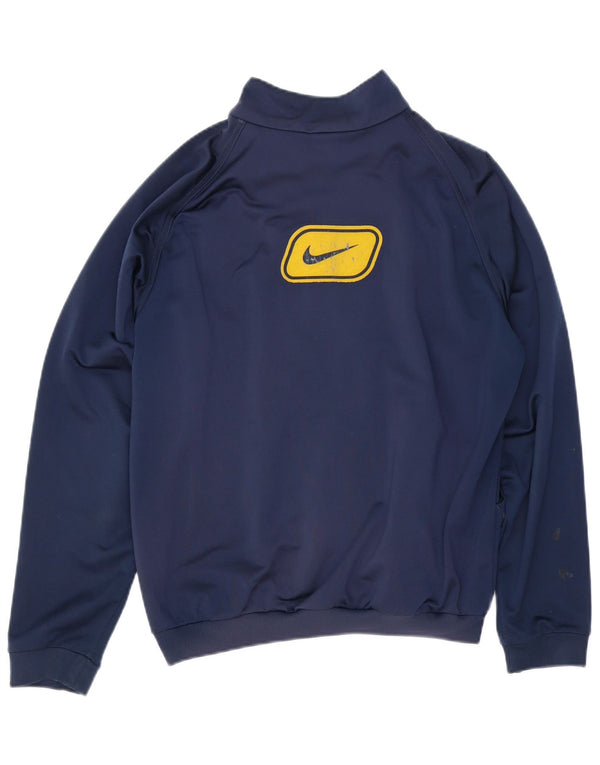 Nike Jungen-Trainingsanzugoberteil mit Grafik, 13–14 Jahre, XL, Marineblau, Farbblock