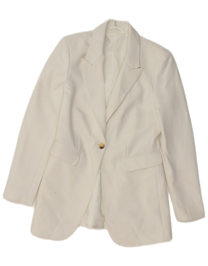 MARKS & SPENCER Damen London 1-Knopf-Blazerjacke UK 6 XS Weiß