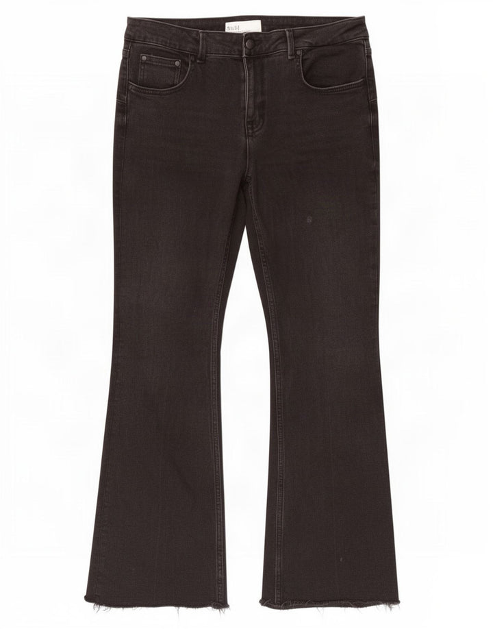 Zara Damen Bootcut Jeans EU 46 2XL W36 L31 Schwarz