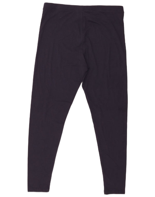 Marks & Spencer Damen Leggings UK 18 XL Marineblau Baumwolle