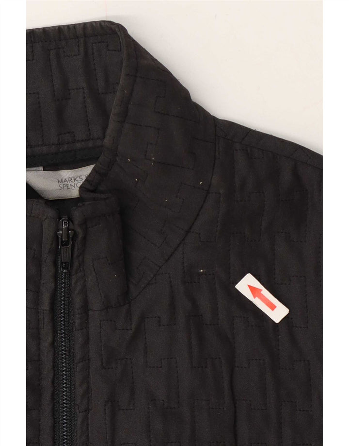 Marks & Spencer Damen Steppjacke UK 14 Mittelgraues Polyester