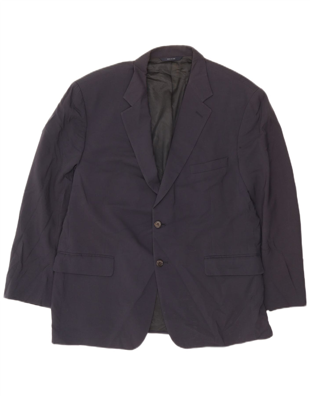 Brooks Brothers Herren-Blazer mit 2 Knöpfen, UK 40, große marineblaue Wolle
