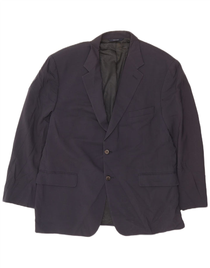Brooks Brothers Herren-Blazer mit 2 Knöpfen, UK 40, große marineblaue Wolle