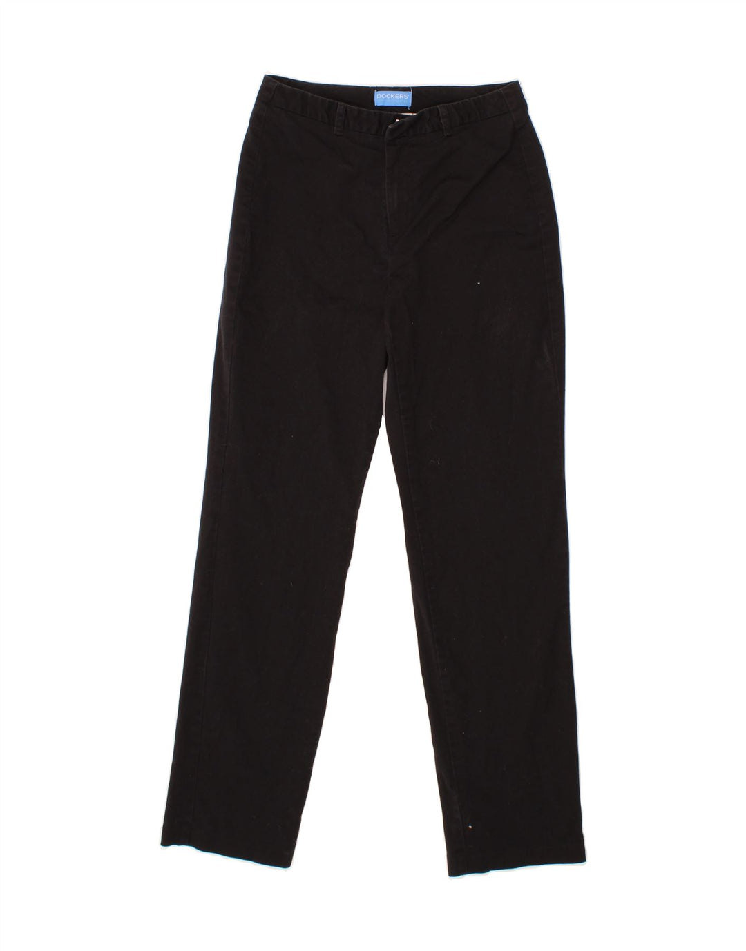 DOCKERS Womens Slim Casual Trousers Medium W28 L30 Black Cotton Vintage Dockers and Second-Hand Dockers from Messina Hembry 