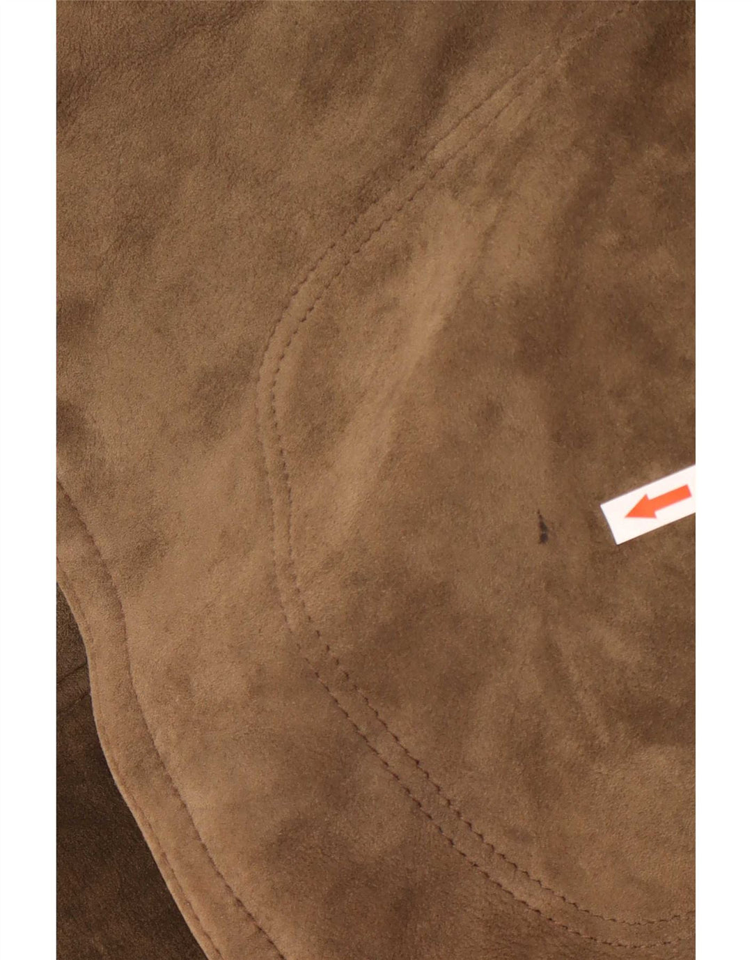 Vintage Herren Kapuzen-Shearling-Mantel IT 54 2XL Khaki