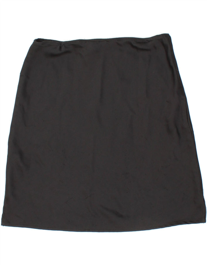 TOPSHOP Womens A-Line Skirt UK 8 Small Black Polyester Vintage Topshop and Second-Hand Topshop from Messina Hembry 