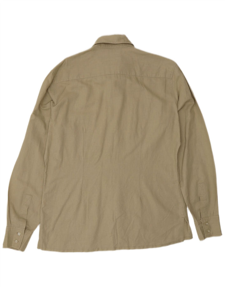 Rifle Herrenhemd, groß, beige, Leinen