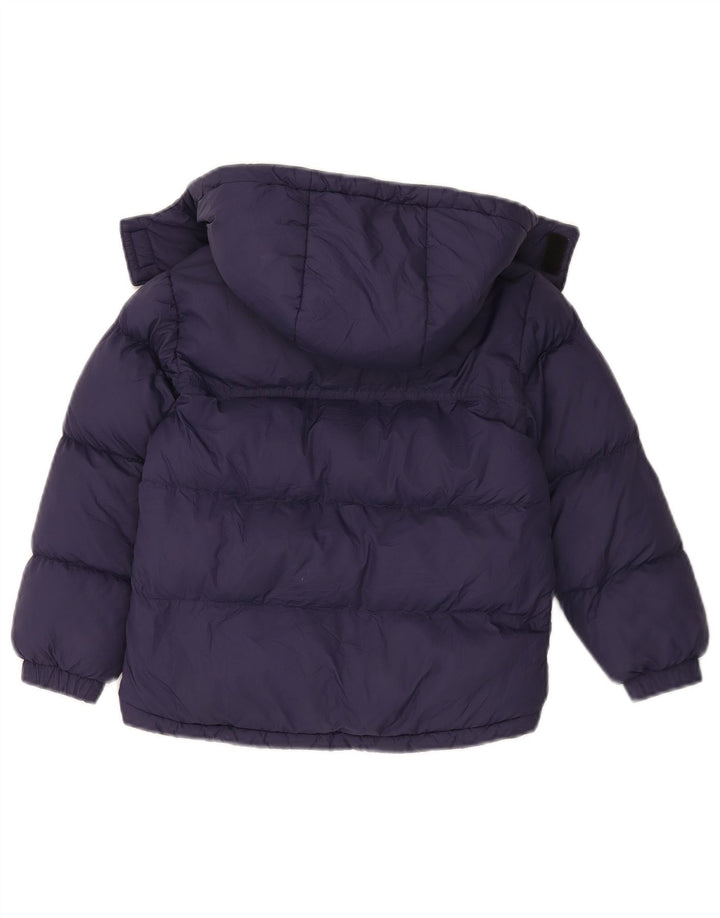 Timberland Boys Hooded Padded Jacket 5-6 Years Navy Blue Polyamide