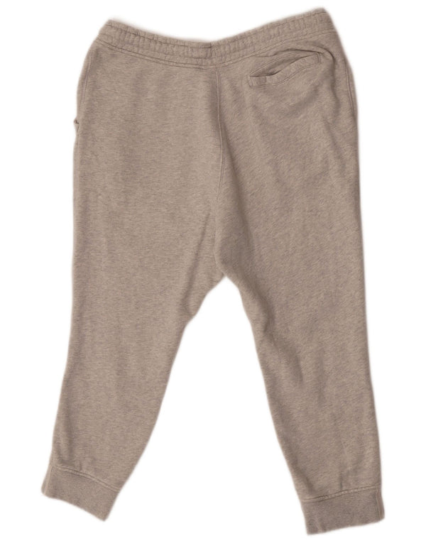 Adidas Damen Capri-Trainingshose, Jogginghose, UK 14, Größe L, grau, Baumwolle